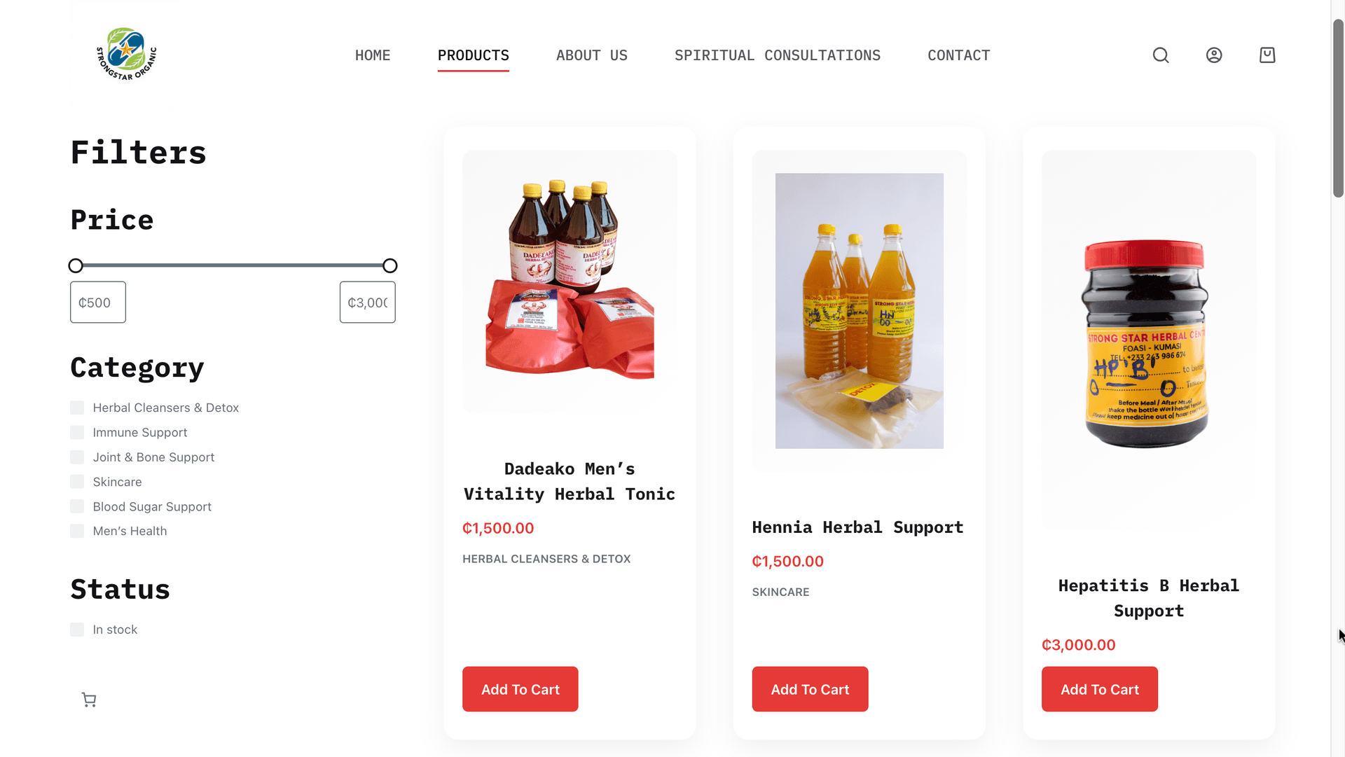 Premium organic products delivered fresh — a clean, conversion-focused e-commerce experience.